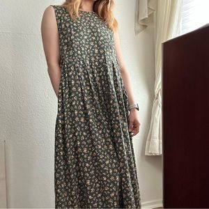 Vintage Laura Ashley Floral Maxi Market Dress